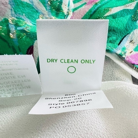 Lilly Pulitzer Aaron Silk Top Magnolia Lilac Leidees Night Size XS NEW - Picture 14 of 14